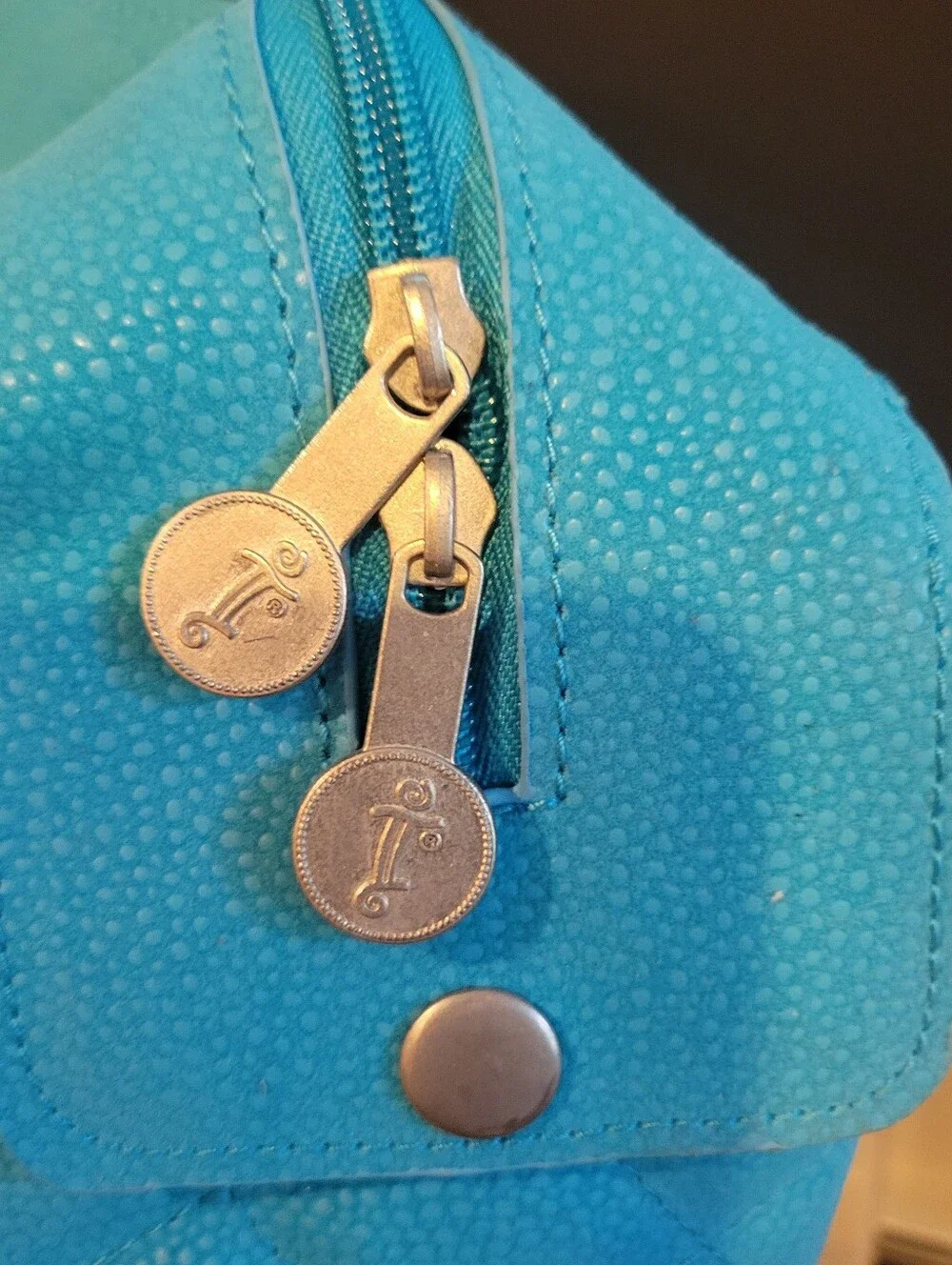 NEW Oversized  City Tote Carry All Turquoise Air  Travel Cruise WeekenderAppro